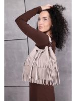 Cумка через плечо средняя замшевая мешок