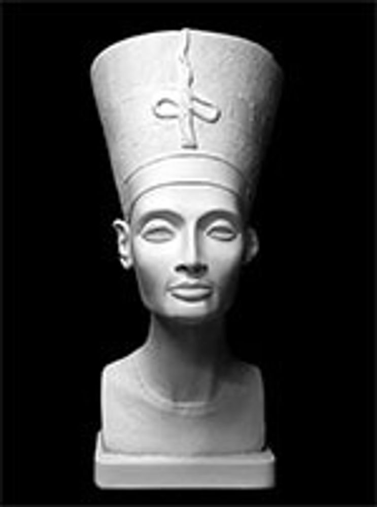 Бюст Нефертити в ШАПКЕ. гипс  ( арт. 10-155)