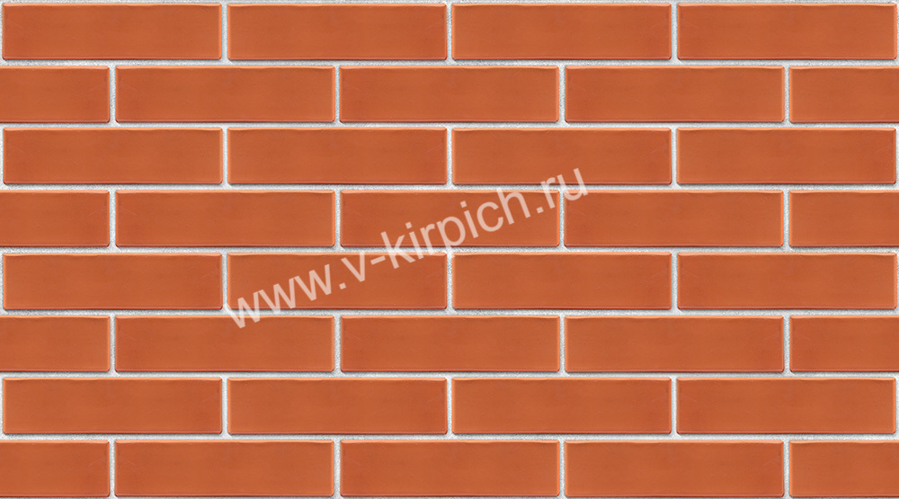 Кирпич лицевой Воротынский одинарный красный, гладкий