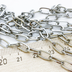 Цепочка, цвет серебро, размер звена 10*4,5 мм, цена за 50 см