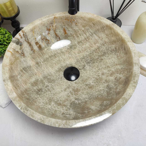 Раковина из оникса Bowl Grey TinLip BO-60609 TinLip 45*45*15