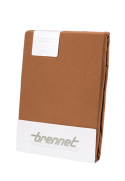 Простыня на резинке 100х200 Brennet 0036 247 коричневая Германия