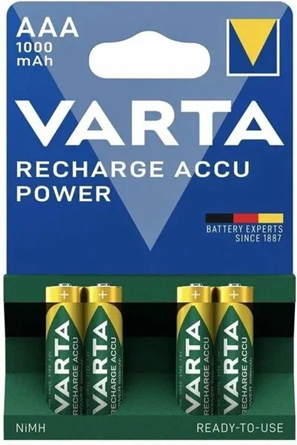 VARTA Recharge Accu Power AAA 1000mAh BL4 05703301404