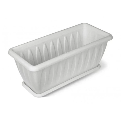 Ящик для растений Фелиция мрамор 40см с поддоном