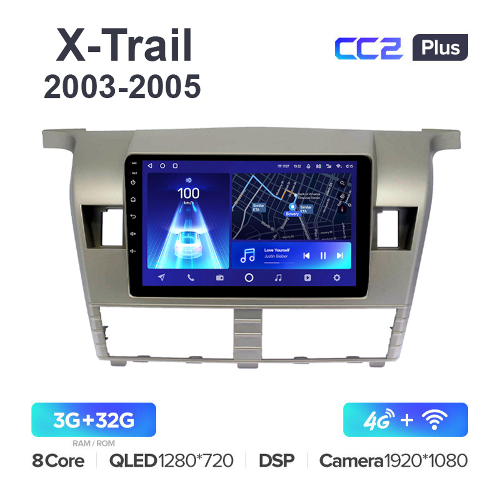 Teyes CC2 Plus 9"для Nissan X-Trail 2003-2005