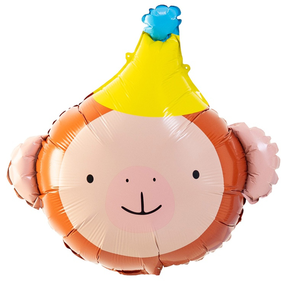 Шар Фольгированный Обезьяна в колпаке (Коричневый)