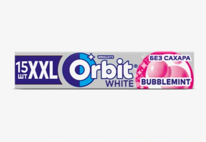 Резинка жевательная Orbit Белоснежный Bubblemint XXL 20.4 г