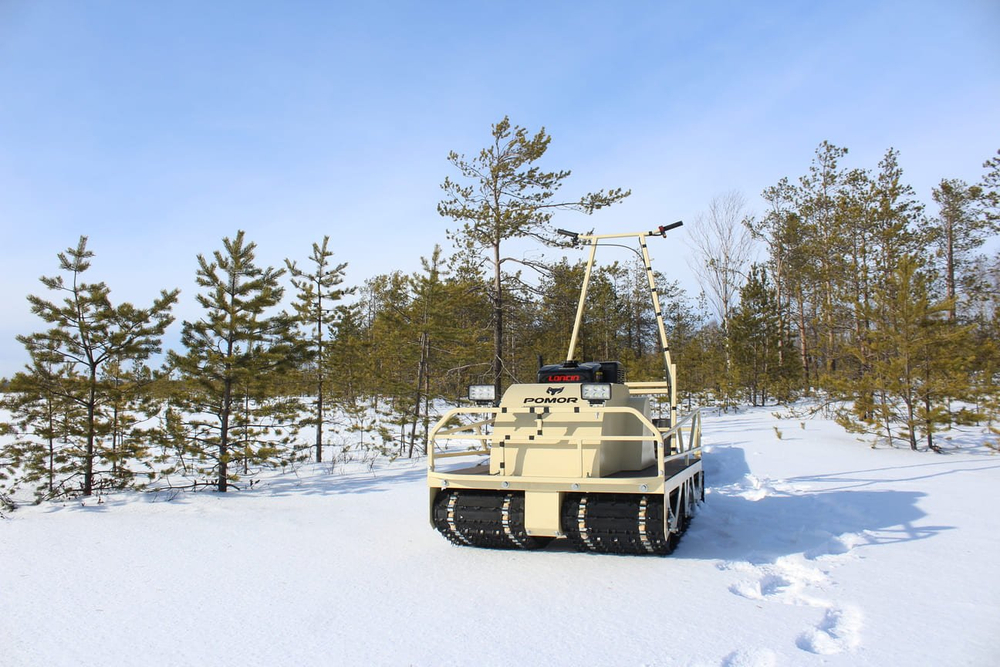 Мотобуксировщик POMOR X2 K-18 С реверс-редуктором