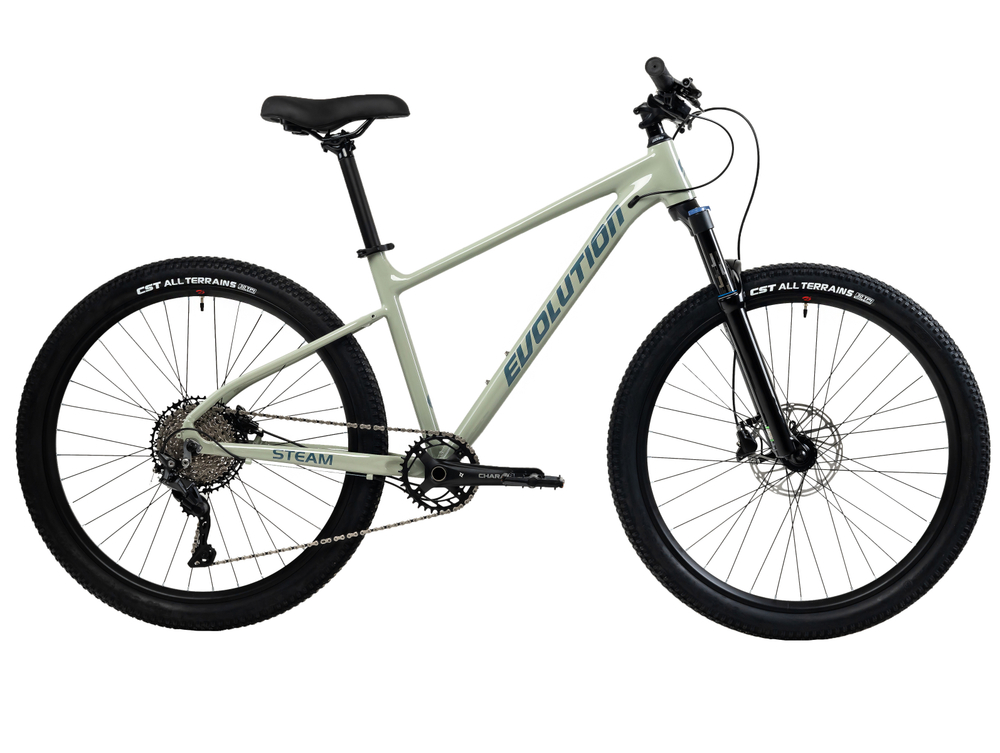 Велосипед 27.5" EVOLUTION STEAM HD, 17", алюм, 10 ск, Air, канарский серый металлик,