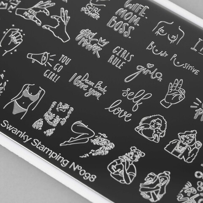 Swanky Stamping Пластина для стемпинга 098