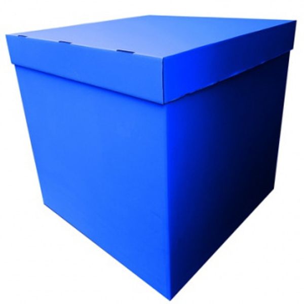 Коробка для шаров синяя 70х70см