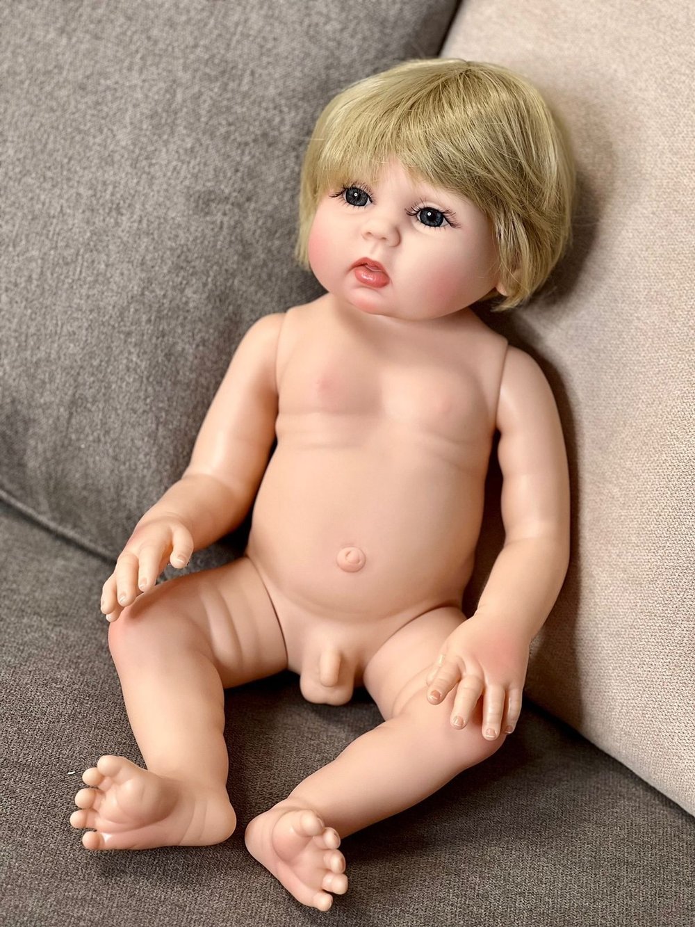 Кукла Реборн виниловая 47см в пакете (FA-043)
