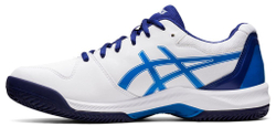 Мужские кроссовки теннисные Asics Gel-Dedicate 7 Clay - white/electric blue