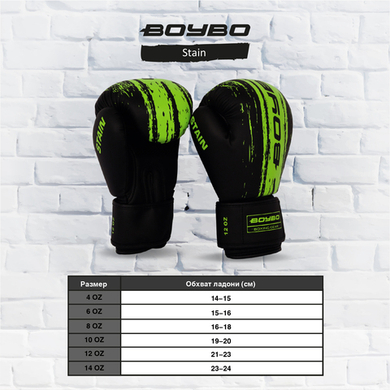 Перчатки боксерские Stain для Бокса Черные