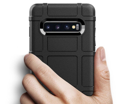 Чехол для Samsung Galaxy S10 Plus цвет Black (черный), серия Armor от Caseport