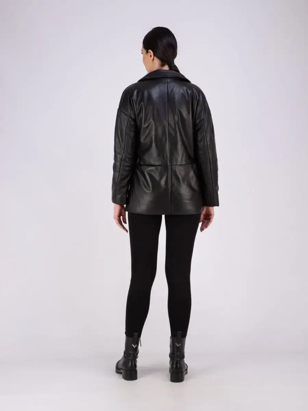 Кожаная куртка весна из натуральной кожи