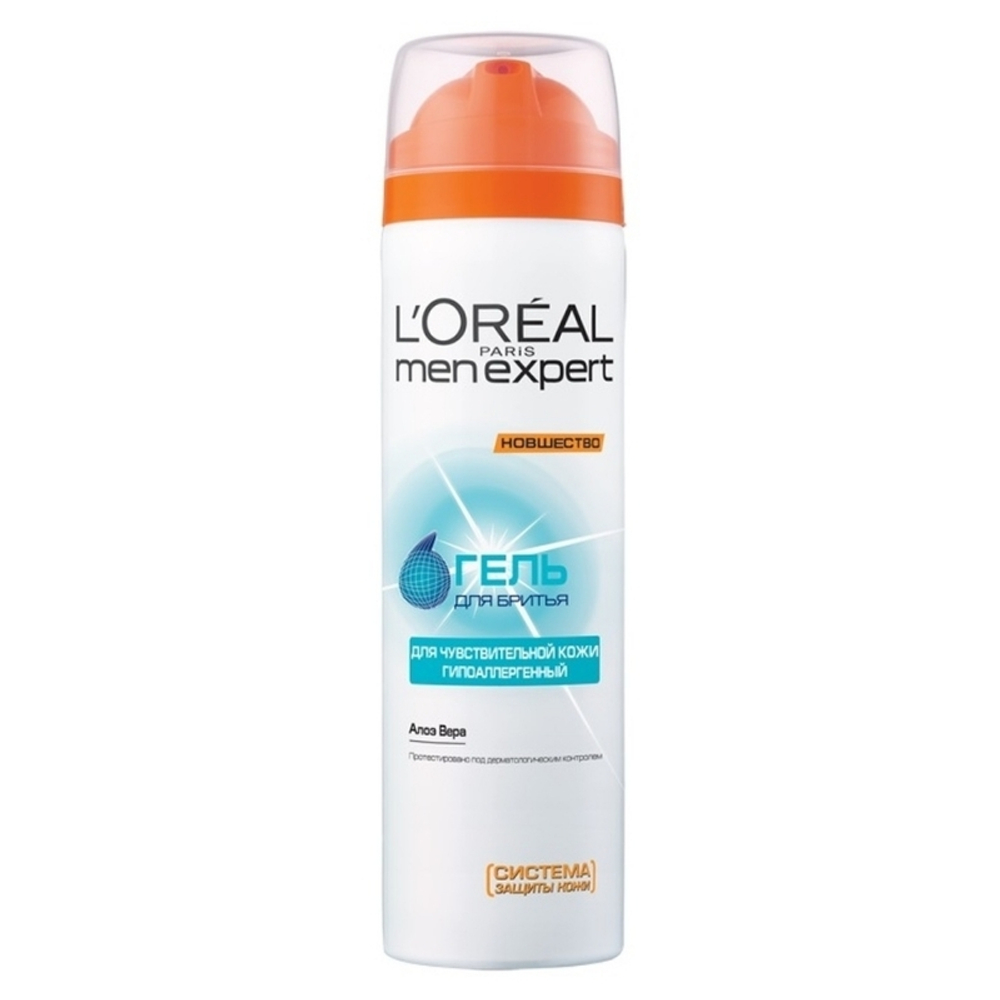 L'Oreal Paris Гель для бритья Men Expert Гидра Сенситив, для чувствительной кожи, гипоаллергенный, 200 мл