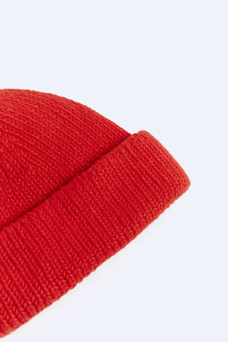 ZARA КОРОТКАЯ ШАПКА БИНИ, КРАСНЫЙ