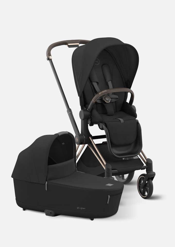 Cybex Детская коляска Priam IV Rosegold 2 в 1 цвет Sepia Black