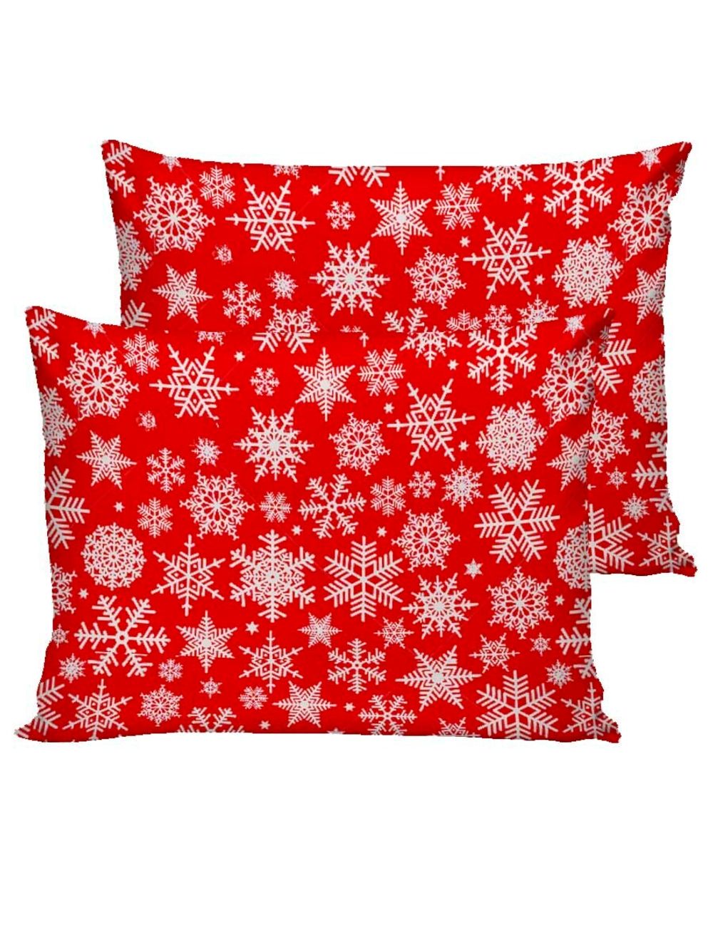 Наволочка комплект 2шт бязь Сказка "Снежинка" 50x70 см на молнии