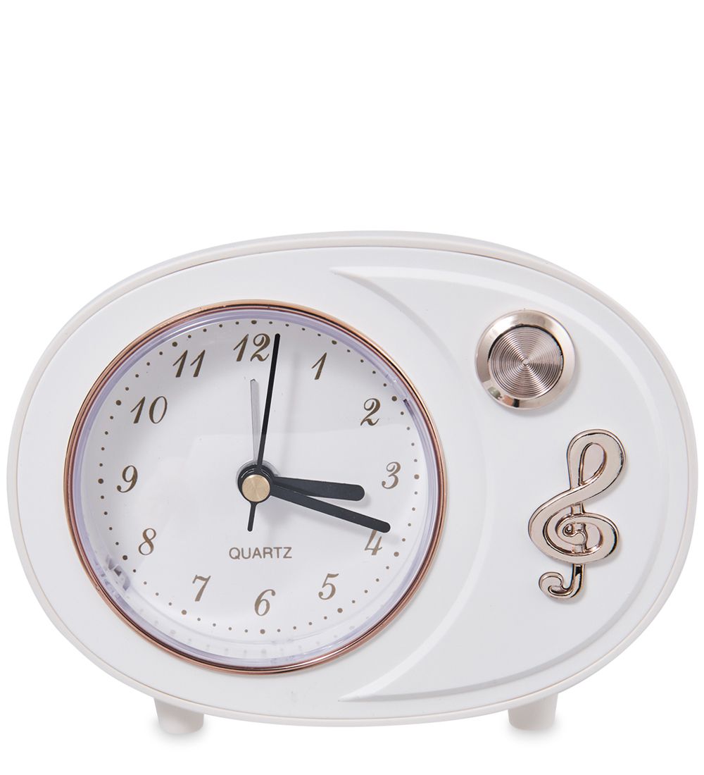 GAEM Art CL-28/3 Будильник «Скрипичный ключ» белый