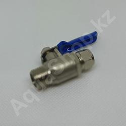 Вентиль шаровый BV-01, BV-2BC 1/4"(f) x 1/4"(НР) мет.