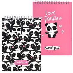 Скетчпад А4 210х290 мм, 80 л, блок - белый офсет 100 г/м2, арт. 57795