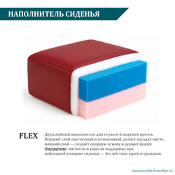 Дизайнерский стул MAKK с подлокотниками green