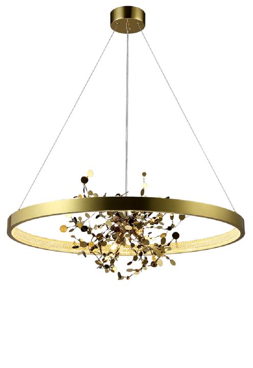 Подвесная люстра Crystal Lux GARDEN SPLED+4 D800 GOLD