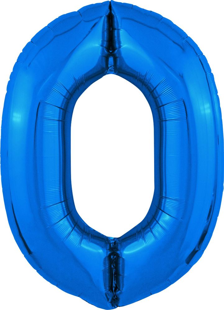 Ag (40&#39;&#39;/102 см) Цифра, 0 Slim, Синий, 1 шт. в уп.