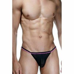 Мужские трусы стринги черные La Blinque LB15356