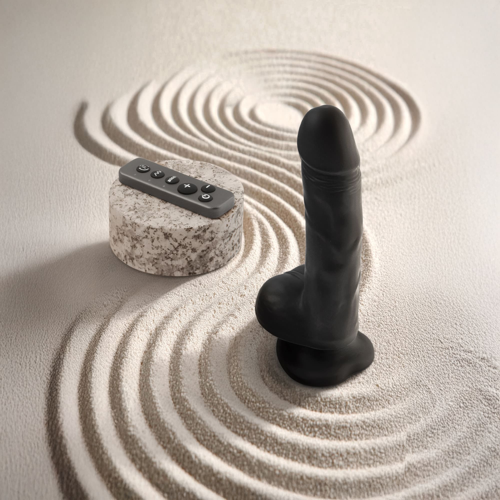 Strap-on-me ROTATING & VIBRATING REALISTIC DILDO - Фаллоимитатор с вращением и вибрацией, L