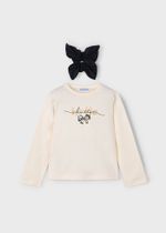 лонгслив с резинкой для волос