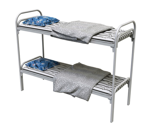 Кровать для рабочих двухъярусная с комплектом Бригадир-2 в Санкт-Петербурге