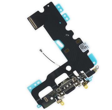 Шлейф с разъемом зарядки и микрофоном для iPhone 7, черный