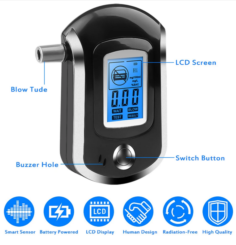 Алкотестер цифровой портативный AT6000
