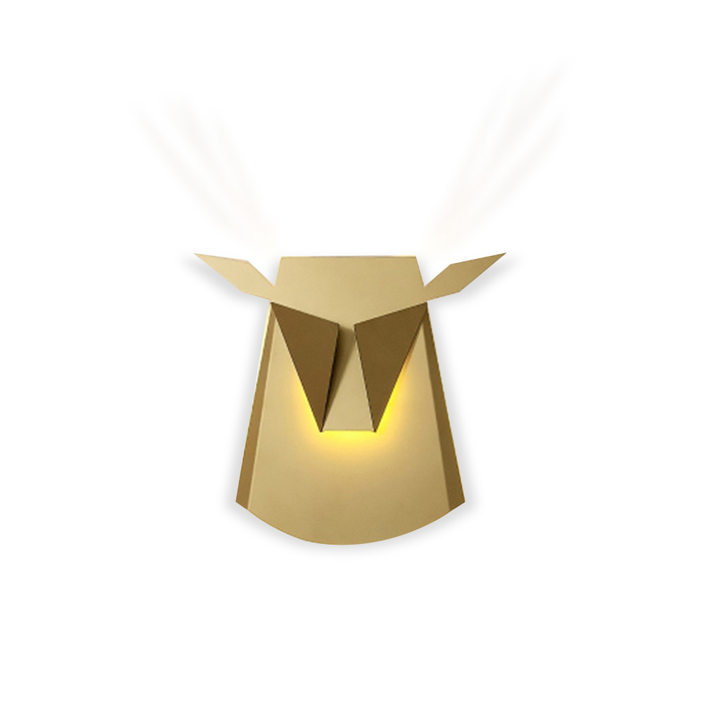 Wall design lamp Deer  (Gold)