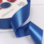 Лента Атласная 3,8см х 110м Полиэстер класс А (Синий)