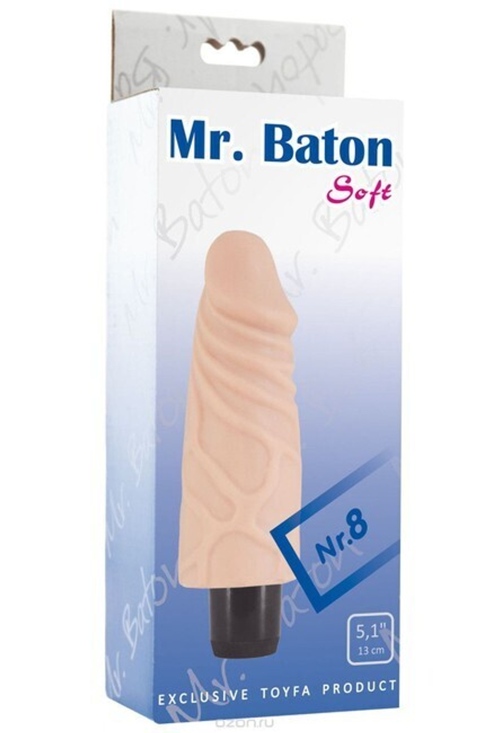 Вибратор Soft Mr. Baton №8 (Цвет: телесный)
