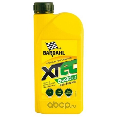 BARDAHL XTEC 5W30 C3 SN Масло моторное синтетическое 1L