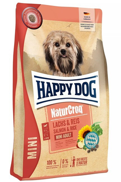 Happy Dog NaturCroq Mini (лосось и рис)