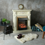 Каминокомплект Real Flame Lilian WT с очагом Majestic Lux Brass