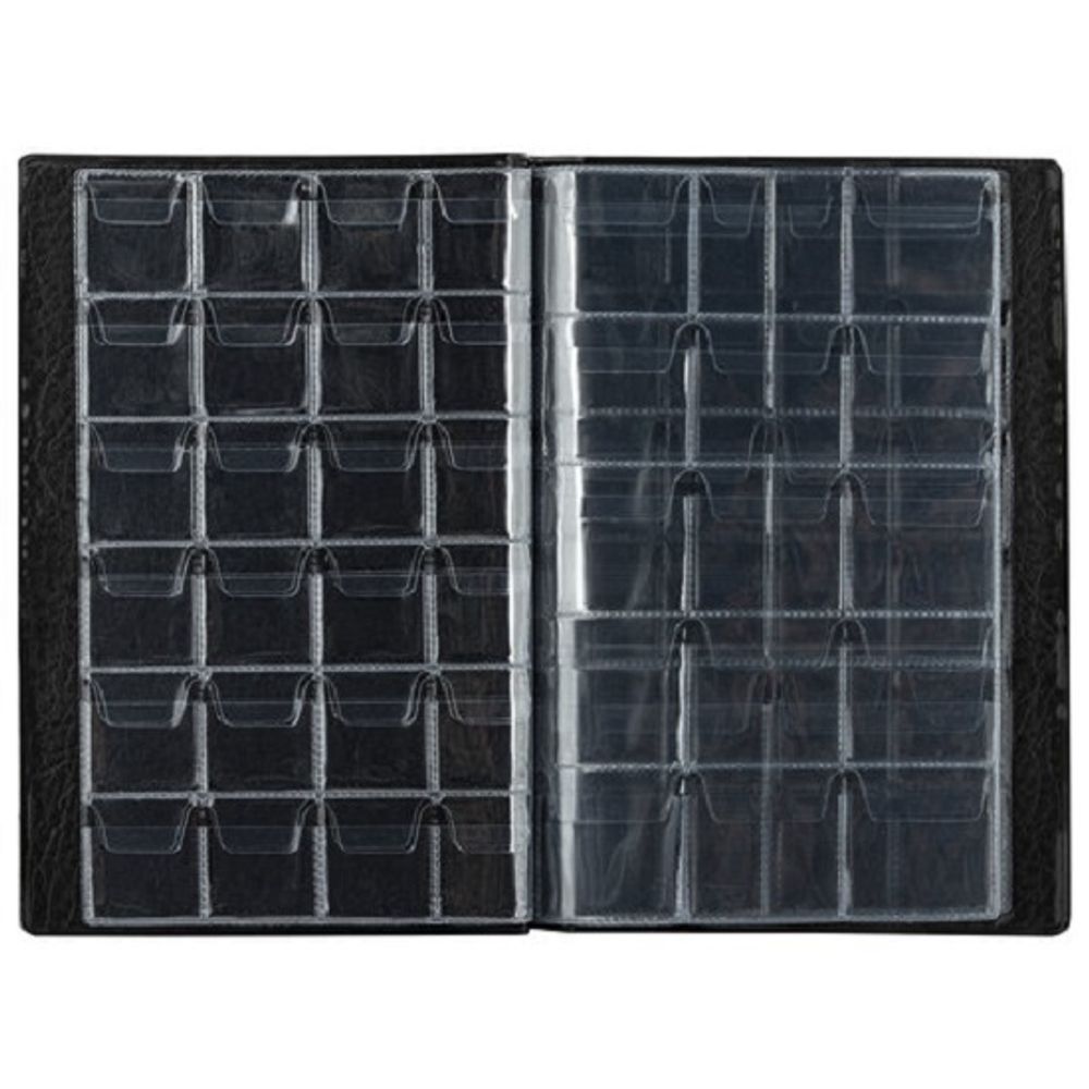 Альбом для монет 125*185, на 138 монеты, черный, Staff