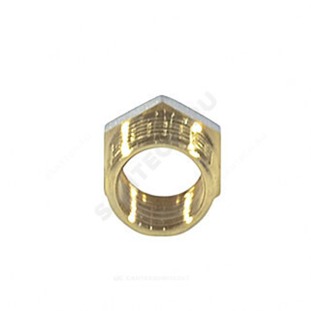 Футорка латунь никель Ду 15х10 (1/2"х3/8") НР/ВР 9024 ГОСТ 32585-2013 Aquasfera 9024-01