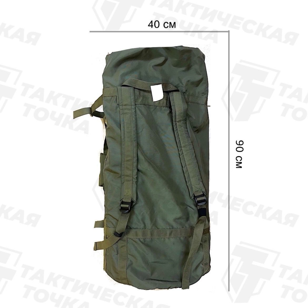 Баул Балу СН76 120л. с верт. молнией кардон 500 олива