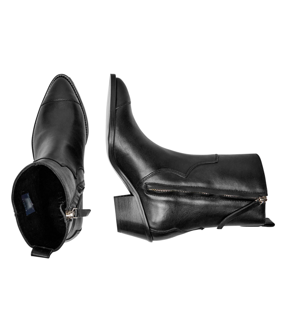 Кожаные ковбойки Austin Alohas - черный(S100373)