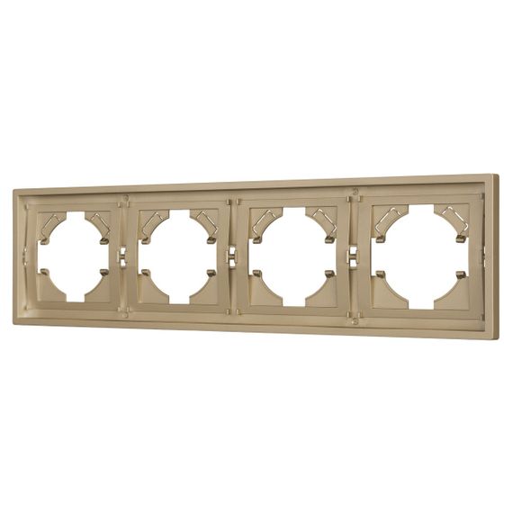 Рамка пластиковая FRM-TENDO-SFPL-4-GD Arlight 054663