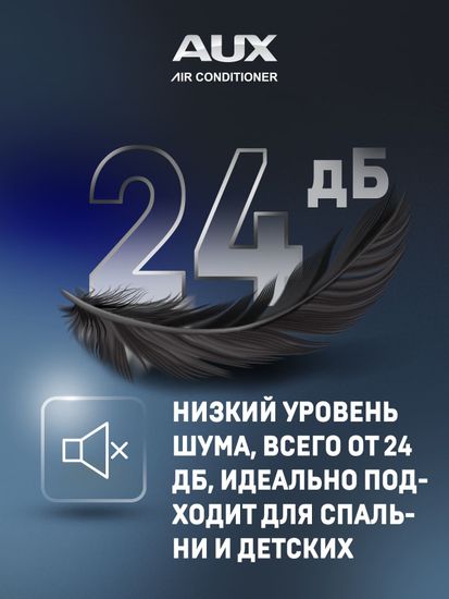 Настенная сплит-система AUX ASW-H24A4/FP-R1 + AS-H24A4/FP-R1, белый