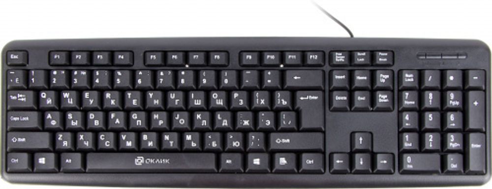 Клавиатура Oklick 180M черный USB &amp;lt;180M&amp;gt;