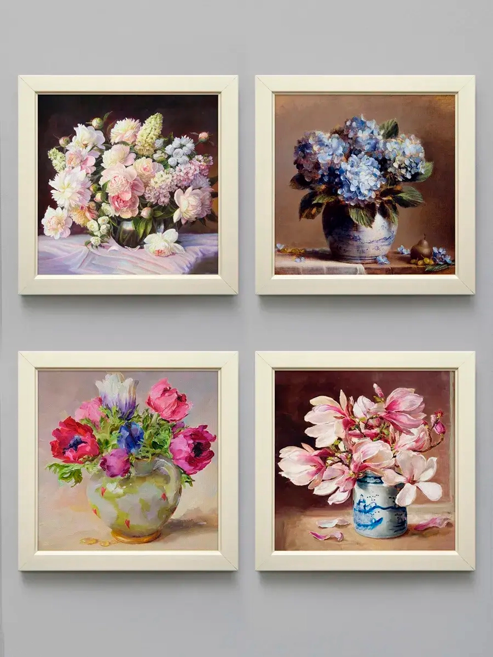 Картины на стену для интерьера на холсте 4 шт